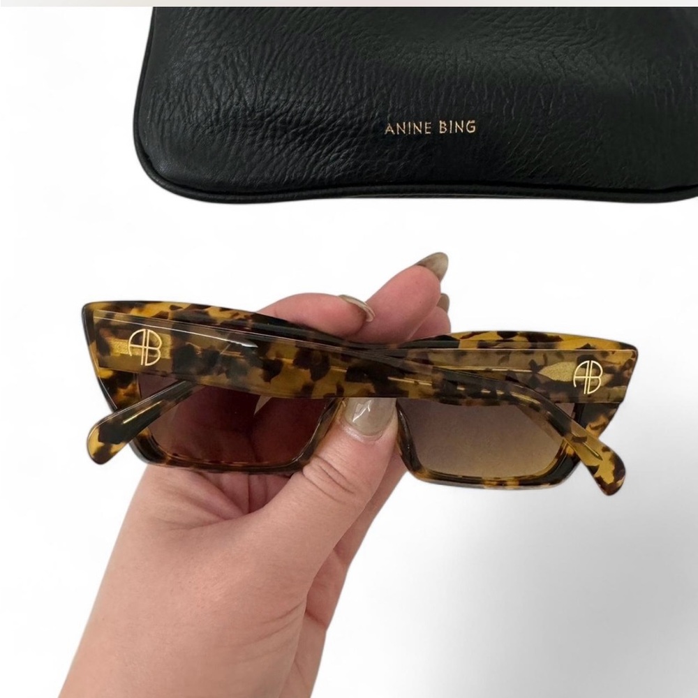 Anine Bing Levi Sunglasses-Tortoise